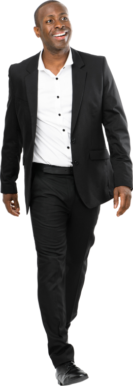 Man in a black suit