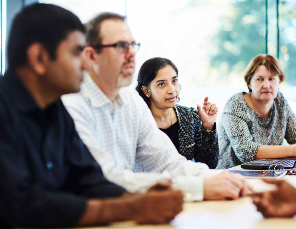 People at a meeting